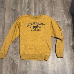 Breckenridge Colorado Mustard Sweater